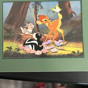 Walt Disney Bambi Commemorative Lithograph Folio - Green